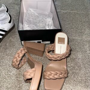 Dolce Vita Women's Beige Braided Heels